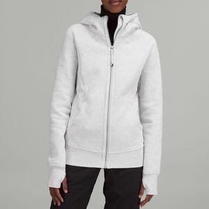 Scuba full zip sweatshirt! Light heatherd grey! Size 6!
